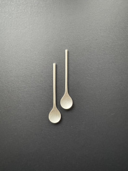 Espressolöffel aus Silber geschmiedet 